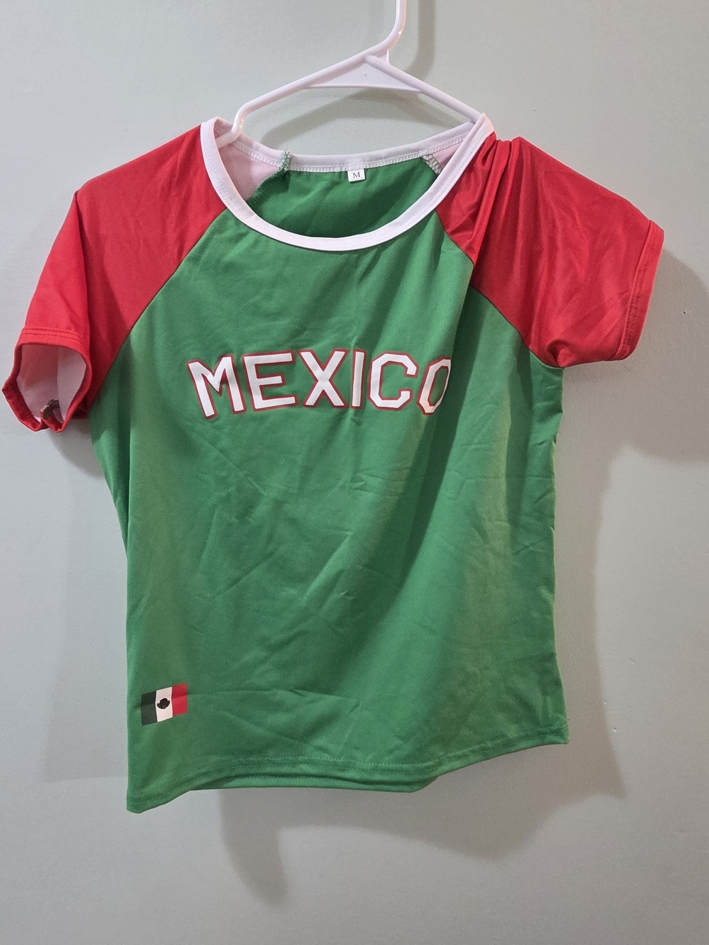 Mexico Kids' Green & Red Short Sleeve Tee